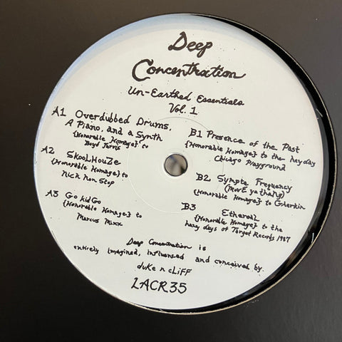 Deep Concentration - Un-Earthed Essentials Vol. 1 - 12" - L.A. Club Resource - LACR35