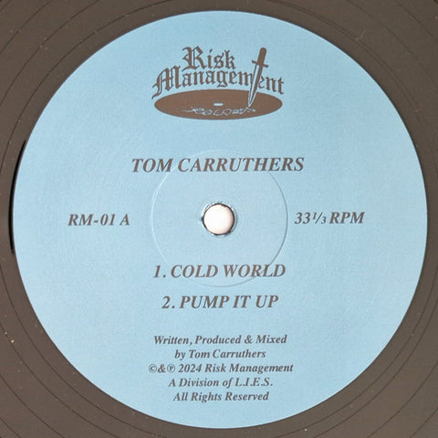 Tom Carruthers - Cold World - 12" - Risk Management Records - RM-01
